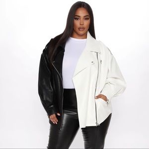 Oversized Leather Jacket